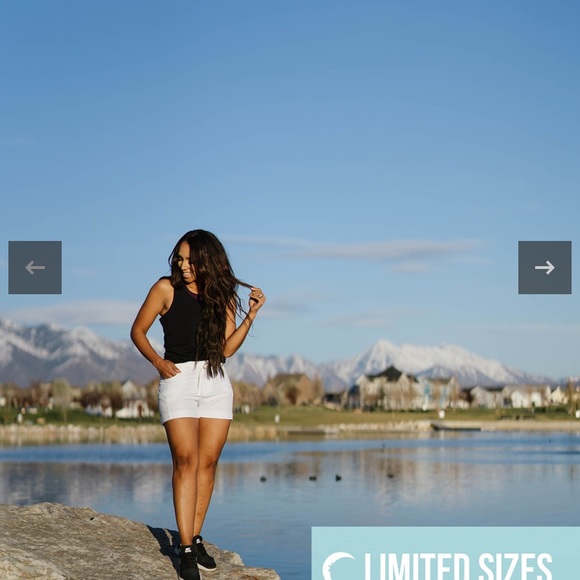 White not just a trail short - Picture 2 of 3